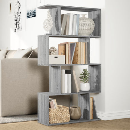 Bokhylla/Rumsavdelare 4 hyllplan 70x24x129 cm konstruerat trä