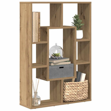 Bokhylla ek 63x20x90 cm konstruerat trä