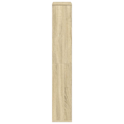 Bokhylla sonoma-ek 60x20x120,5 cm konstruerat trä