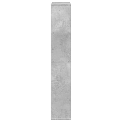 Bokhylla betonggrå 60x20x120,5 cm konstruerat trä