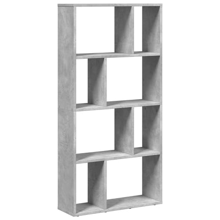Bokhylla betonggrå 60x20x120,5 cm konstruerat trä