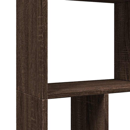 Bokhylla brun ek 60x20x120,5 cm konstruerat trä