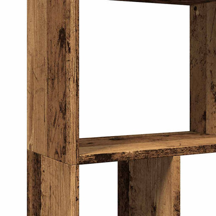 Bokhylla åldrat trä 60x20x120,5 cm konstruerat trä