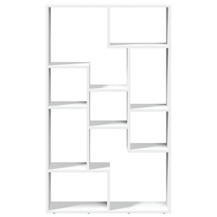 Bokhylla vit 72x20x120,5 cm konstruerat trä