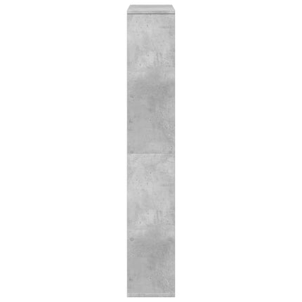 Bokhylla betonggrå 72x20x120,5 cm konstruerat trä