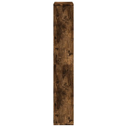 Bokhylla rökfärgad ek 72x20x120,5 cm konstruerat trä