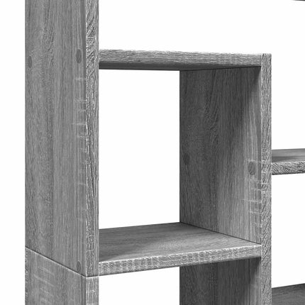 Bokhylla grå sonoma 72x20x120,5 cm konstruerat trä