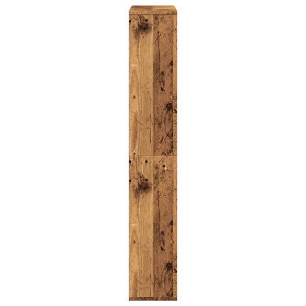 Bokhylla åldrat trä 72x20x120,5 cm konstruerat trä