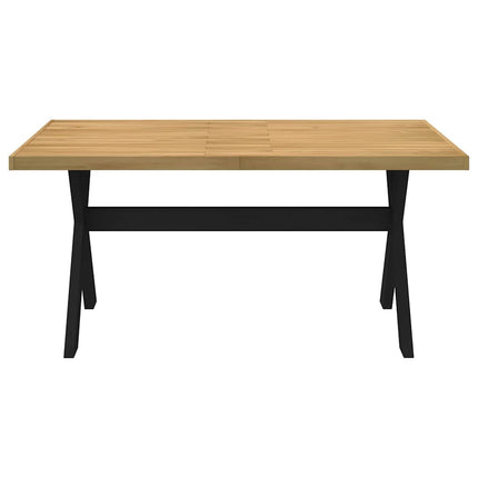 Matbord NOAIN X-formade ben 160x90x75 cm massiv furu