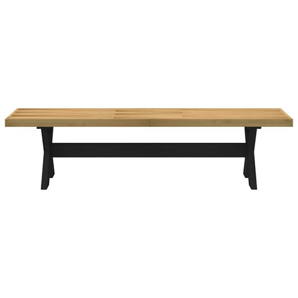 Matsalsbänk NOAIN X-formade ben 180x40x45 cm massiv furu