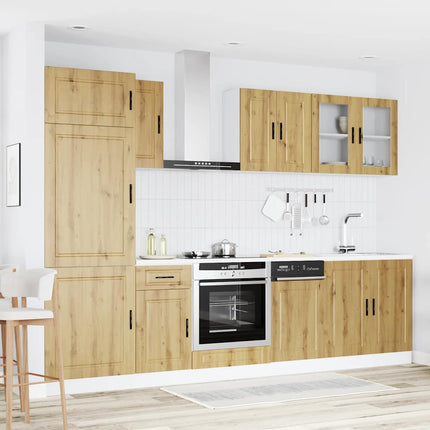 Köksskåpsset Kalmar 8 delar artisan ek konstruerat trä