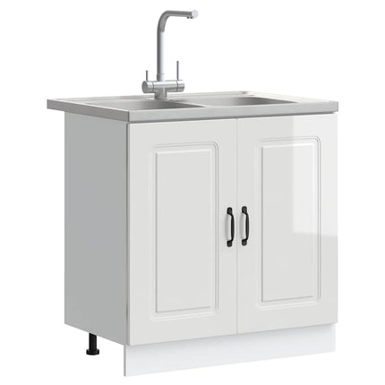 Köksskåp Kalmar Blank vit 80 x 46 x 81,5 cm Konstruerat trä