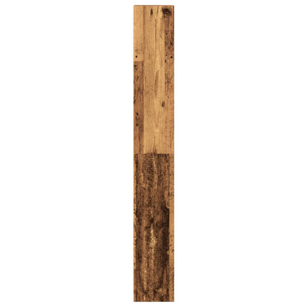 Bokhylla åldrat trä 40x24x176 cm konstruerat trä