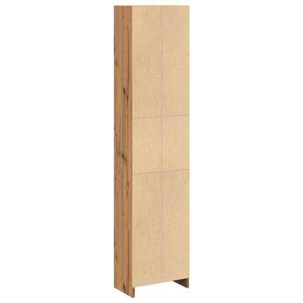 Bokhylla hantverksmässig ek 40x24x176 cm konstruerat trä