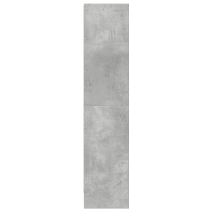Bokhylla betonggrå 60x24x109 cm konstruerat trä