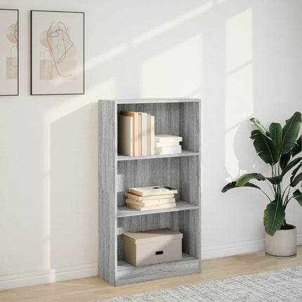 Bokhylla grå sonoma 60x24x109 cm konstruerat trä
