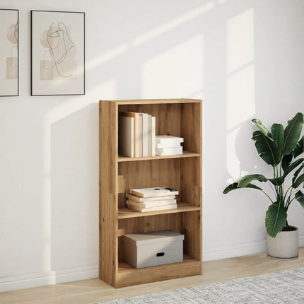 Bokhylla ek 60x24x109 cm konstruerat trä