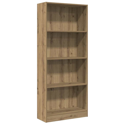 Bokhylla ek 60x24x143 cm konstruerat trä
