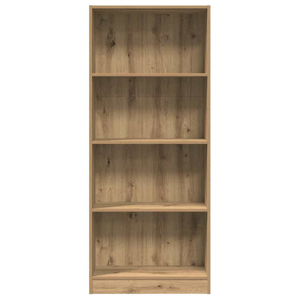 Bokhylla ek 60x24x143 cm konstruerat trä