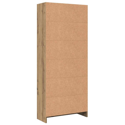 Bokhylla ek 60x24x143 cm konstruerat trä
