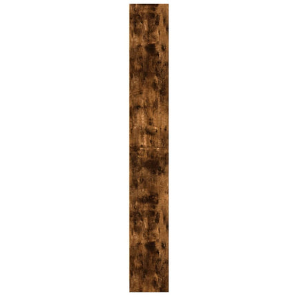 Bokhylla rökfärgad ek 60x24x176 cm konstruerat trä