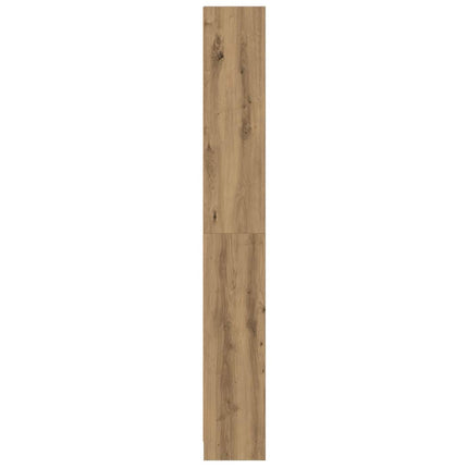 Bokhylla hantverksmässig ek 60x24x176 cm konstruerat trä
