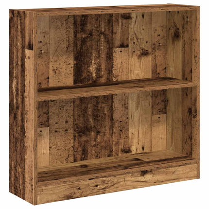 Bokhylla åldrat trä 80x24x76 cm konstruerat trä