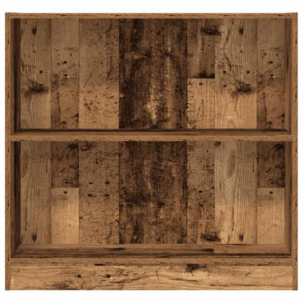Bokhylla åldrat trä 80x24x76 cm konstruerat trä