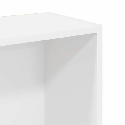 Bokhylla vit 80x24x109 cm konstruerat trä