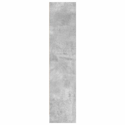 Bokhylla betonggrå 80x24x109 cm konstruerat trä