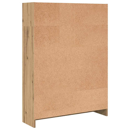 Bokhylla ek 80x24x109 cm konstruerat trä