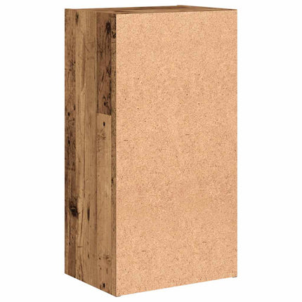 Bokhylla åldrat trä 40x30x77 cm konstruerat trä