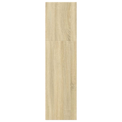 Bokhylla sonoma-ek 40x30x114 cm konstruerat trä