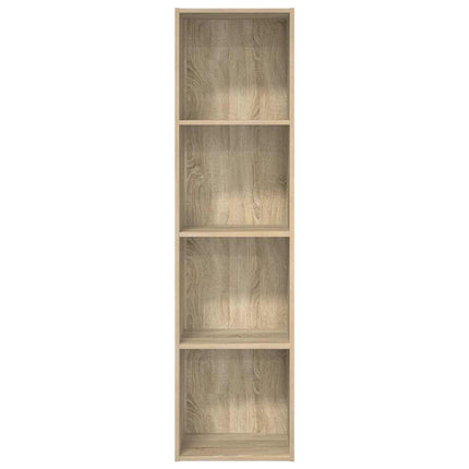 Bokhylla sonoma-ek 40x30x152 cm konstruerat trä