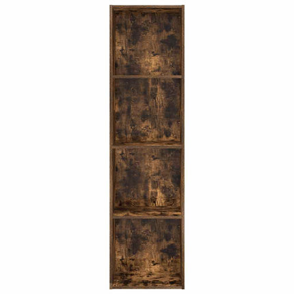 Bokhylla rökfärgad ek 40x30x152 cm konstruerat trä