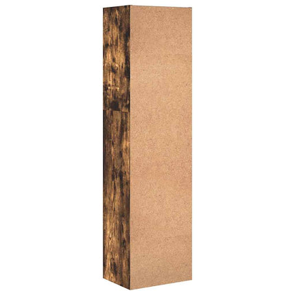 Bokhylla rökfärgad ek 40x30x152 cm konstruerat trä