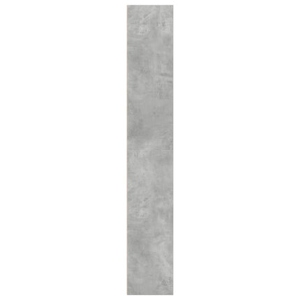 Bokhylla betonggrå 40x30x189 cm konstruerat trä
