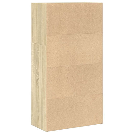 Bokhylla sonoma-ek 60x30x114 cm konstruerat trä