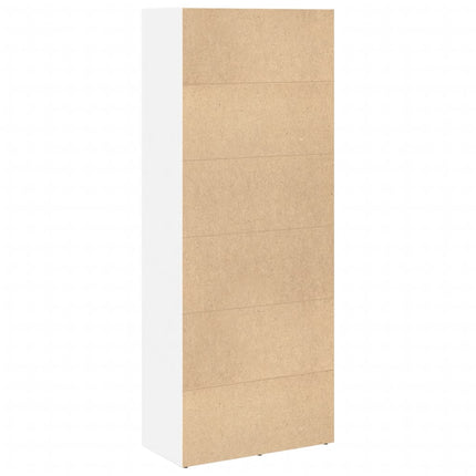Bokhylla vit 60x30x152 cm konstruerat trä