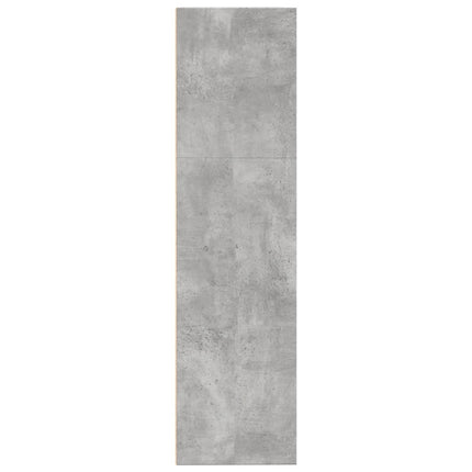 Bokhylla betonggrå 80x30x114 cm konstruerat trä