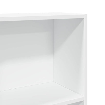 Bokhylla vit 80x30x152 cm konstruerat trä