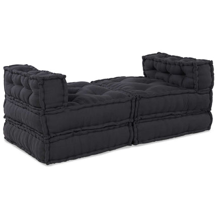 Modulsofa enhet 4 pcs Antracit Tyg