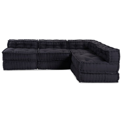 Modulsofa enhet 4 pcs Antracit Tyg