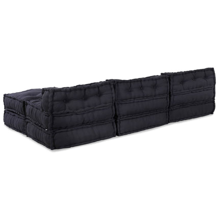Modulsofa enhet 4 pcs Antracit Tyg