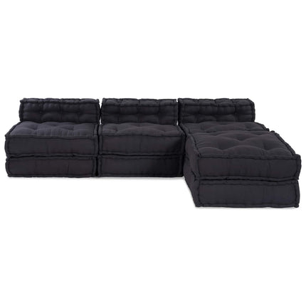 Modulsofa enhet 4 pcs Antracit Tyg