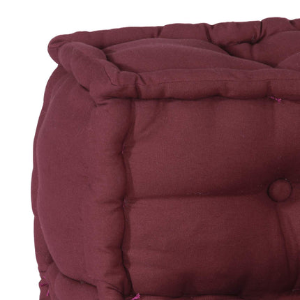 Modulsofa enhet 3 pcs Bordeaux Tyg