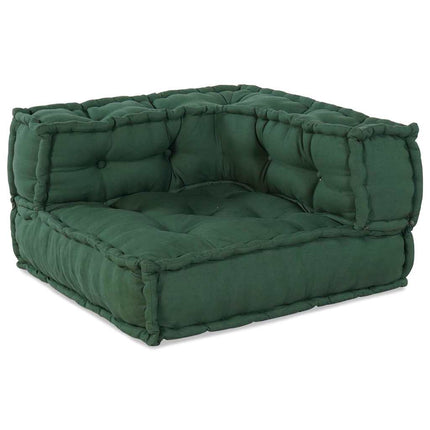 Modulsofa enhet 3 pcs Grön Tyg