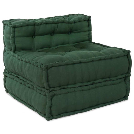 Modulsofa enhet 3 pcs Grön Tyg