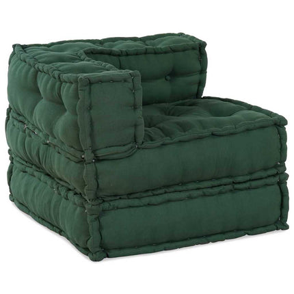Modulsofa enhet 4 pcs Grön Tyg