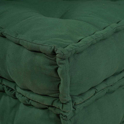 Modulsofa enhet 2 pcs Grön 140 x 70 x 36 cm Tyg